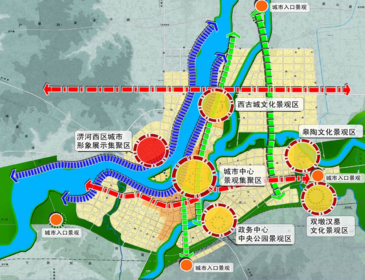 安徽 六安淠河新区城市雕塑景观带策划规划